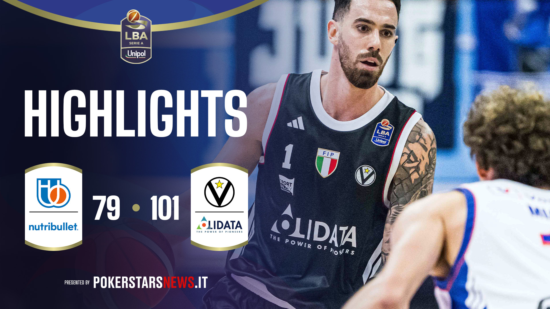 immagine - NutriBullet Treviso Basket - Virtus Olidata Bologna | PokerstarsNews Highlights Serie A Unipol 2025/2026